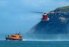 Coastguard helicopter and Lifeboat